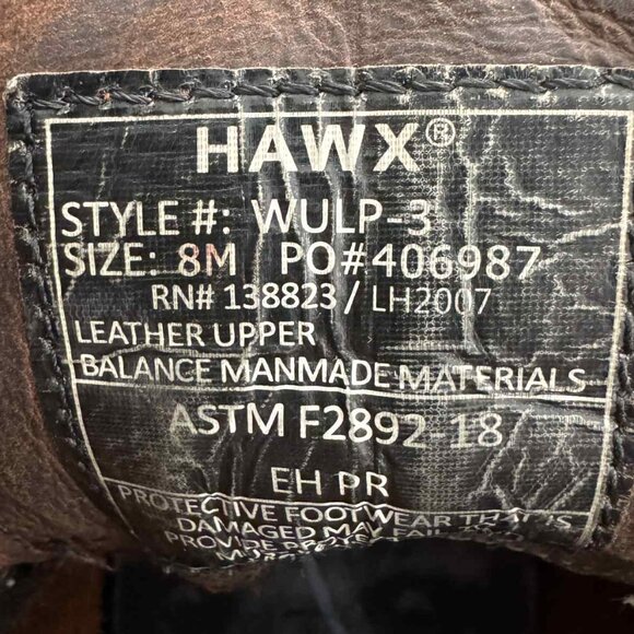 Hawx Men's 6" Lacer Work Boots - Soft Toe - Picture 3 of 7